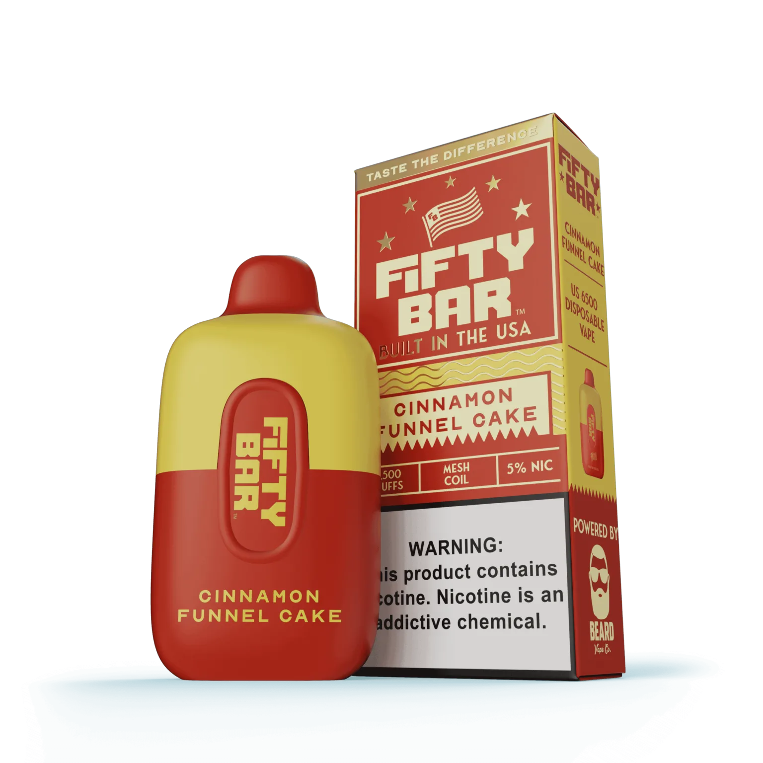 Cinnamon Funnel Cake Fifty Bar Original Series disposable vape